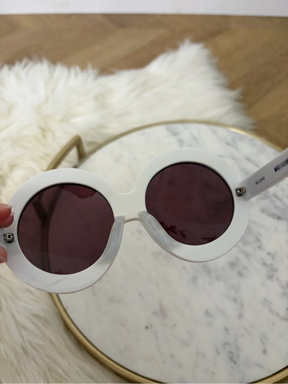 Karen Walker Pink Iris Sunglasses